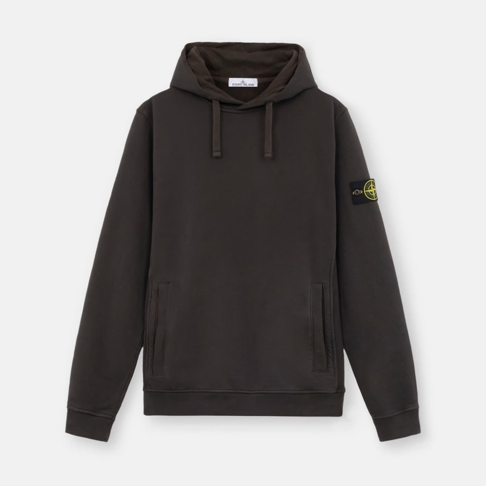 🚫SOLD🚫 ⚡️ STONE ISLAND BRUSHED FLEECE HOODED SWEATSHIRT HOODIE HOODY M ⚡️